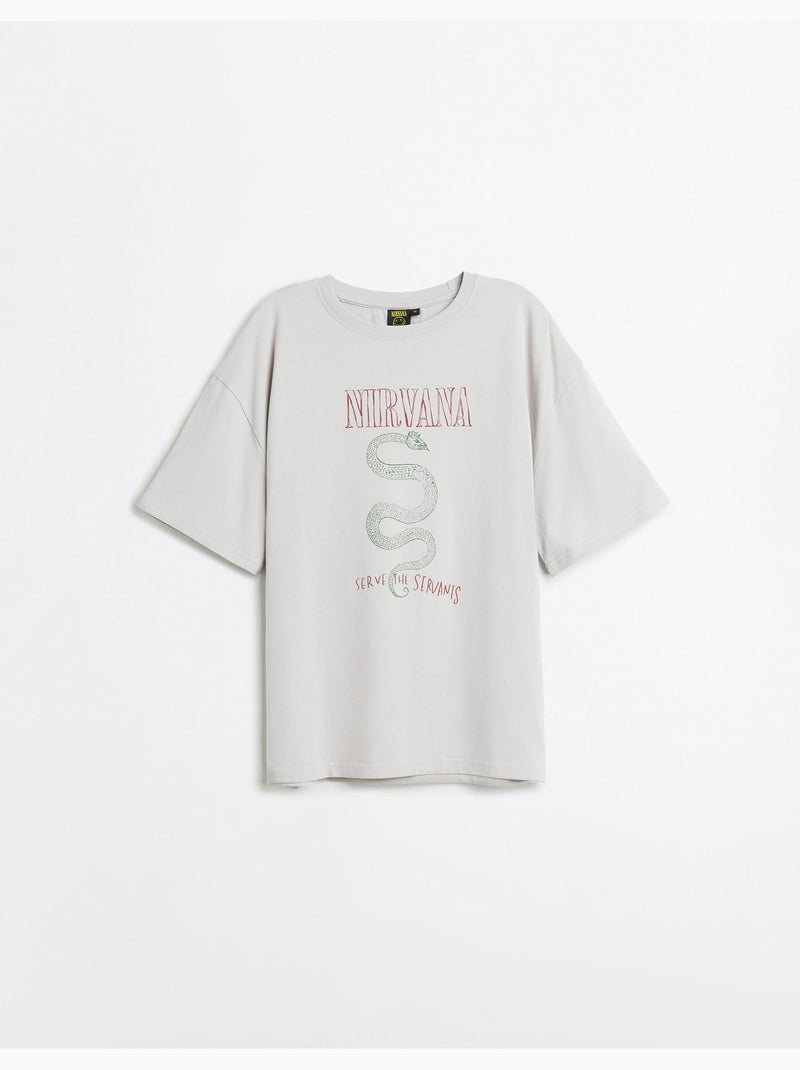 Camiseta estampada, MO Fashion Gris - Kiabi