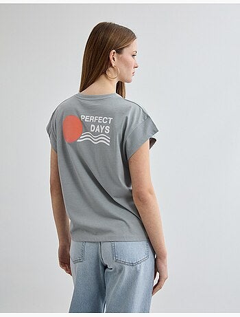 Camiseta estampada, MO Fashion