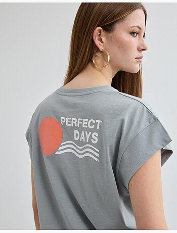 Camiseta estampada, MO Fashion