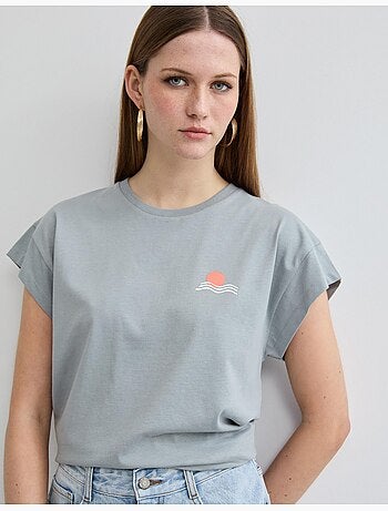 Camiseta estampada, MO Fashion