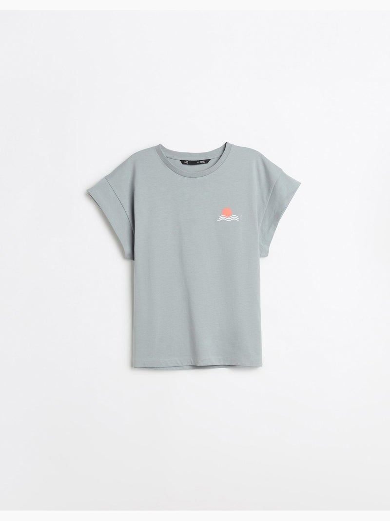 Camiseta estampada, MO Fashion Gris - Kiabi
