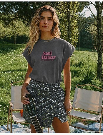 Camiseta estampada, MO Fashion