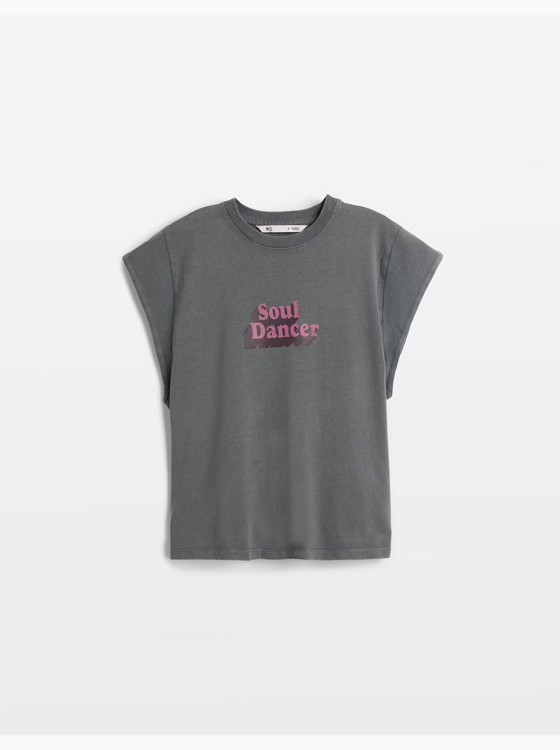 Camiseta estampada, MO Fashion Gris - Kiabi