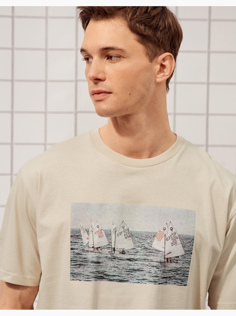 Camiseta estampada, MO Fashion Gris - Kiabi