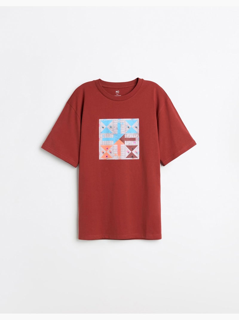 Camiseta estampada, MO Fashion Marrón - Kiabi