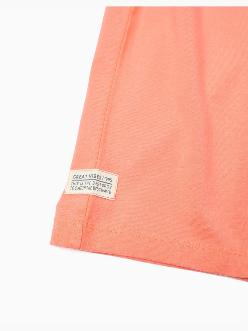 Camiseta estampada, MO Fashion Naranja - Kiabi