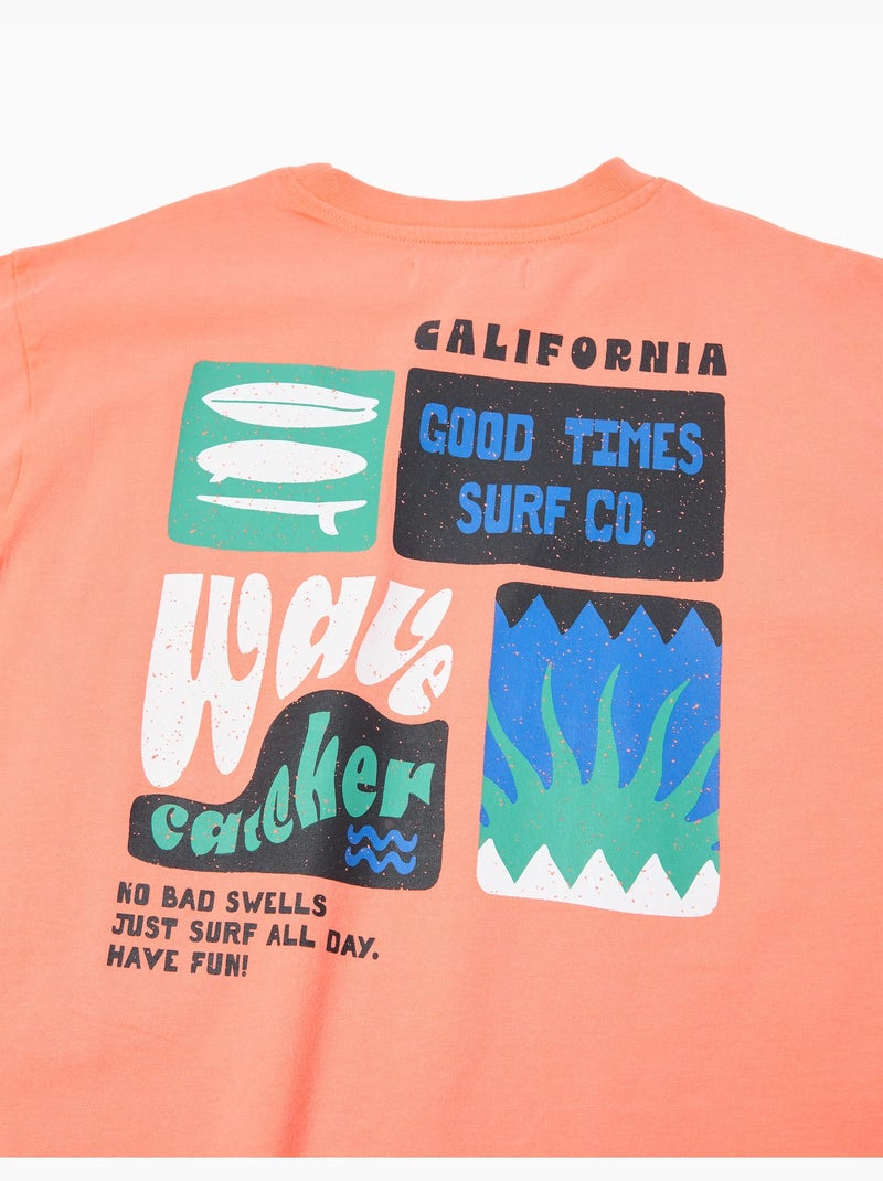 Camiseta estampada, MO Fashion Naranja - Kiabi