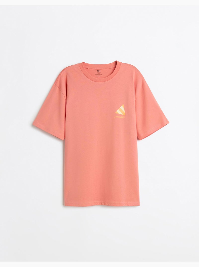 Camiseta estampada, MO Fashion Naranja - Kiabi