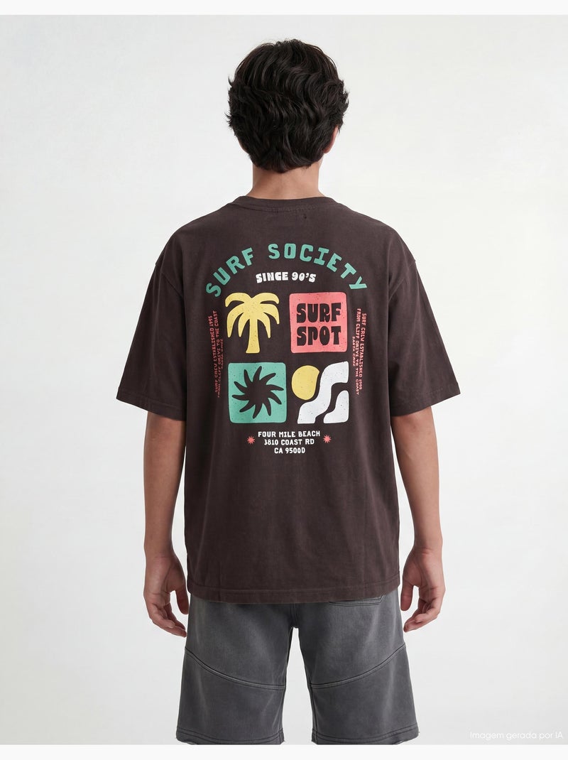 Camiseta estampada, MO Fashion Negro - Kiabi