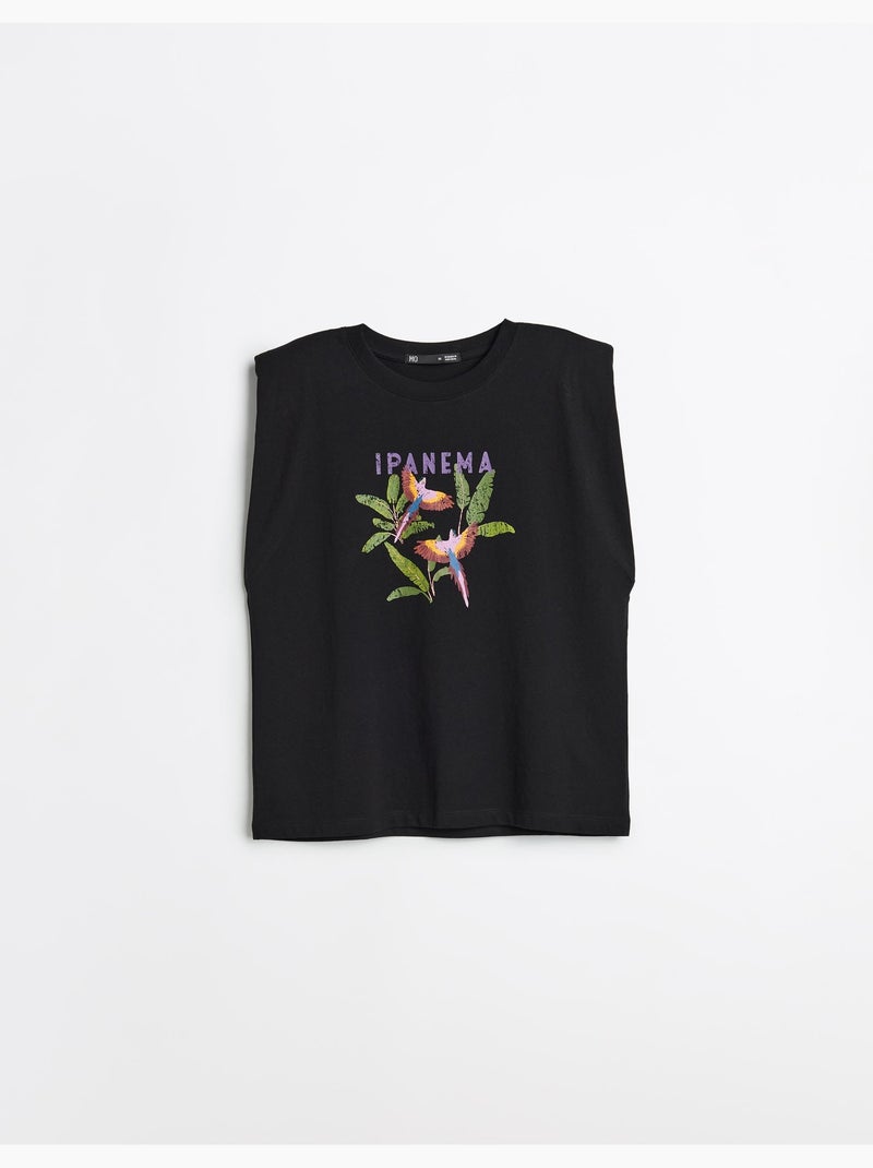 Camiseta estampada, MO Fashion Negro - Kiabi