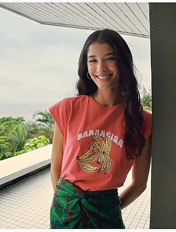 Camiseta estampada, MO Fashion