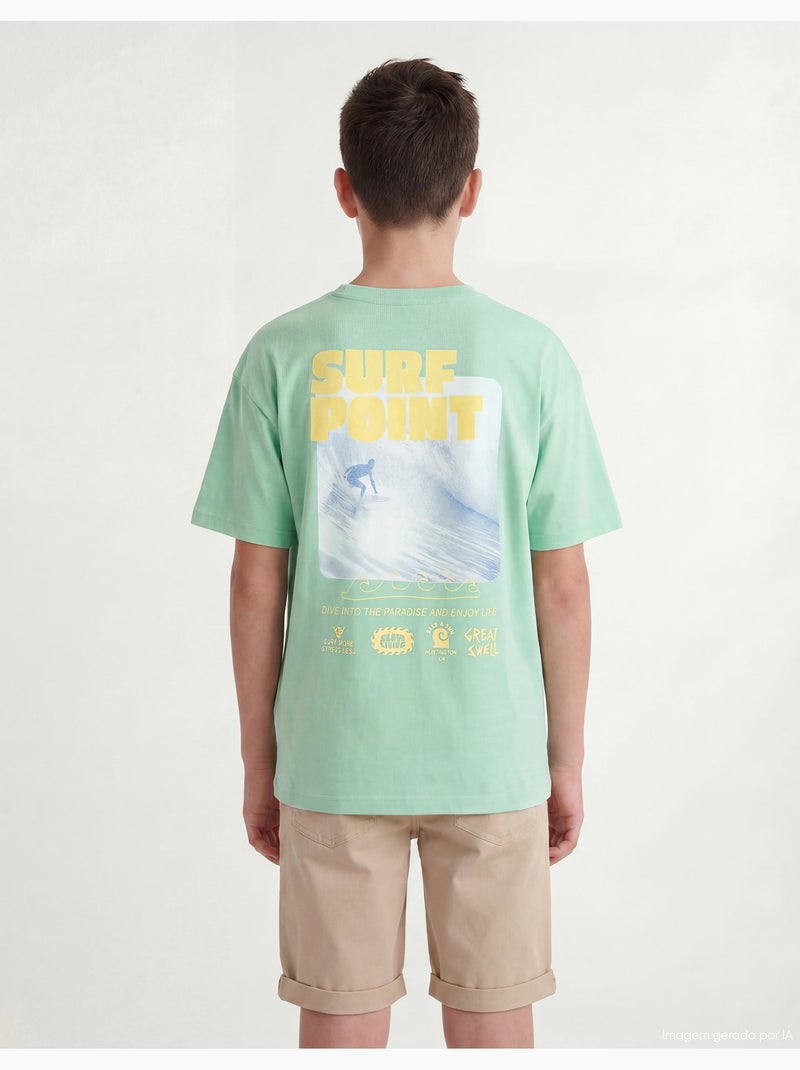 Camiseta estampada, MO Fashion Verde - Kiabi