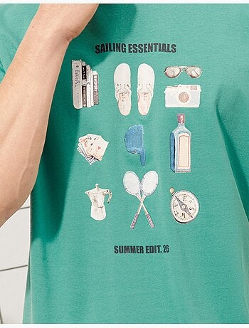 Camiseta estampada, MO Fashion