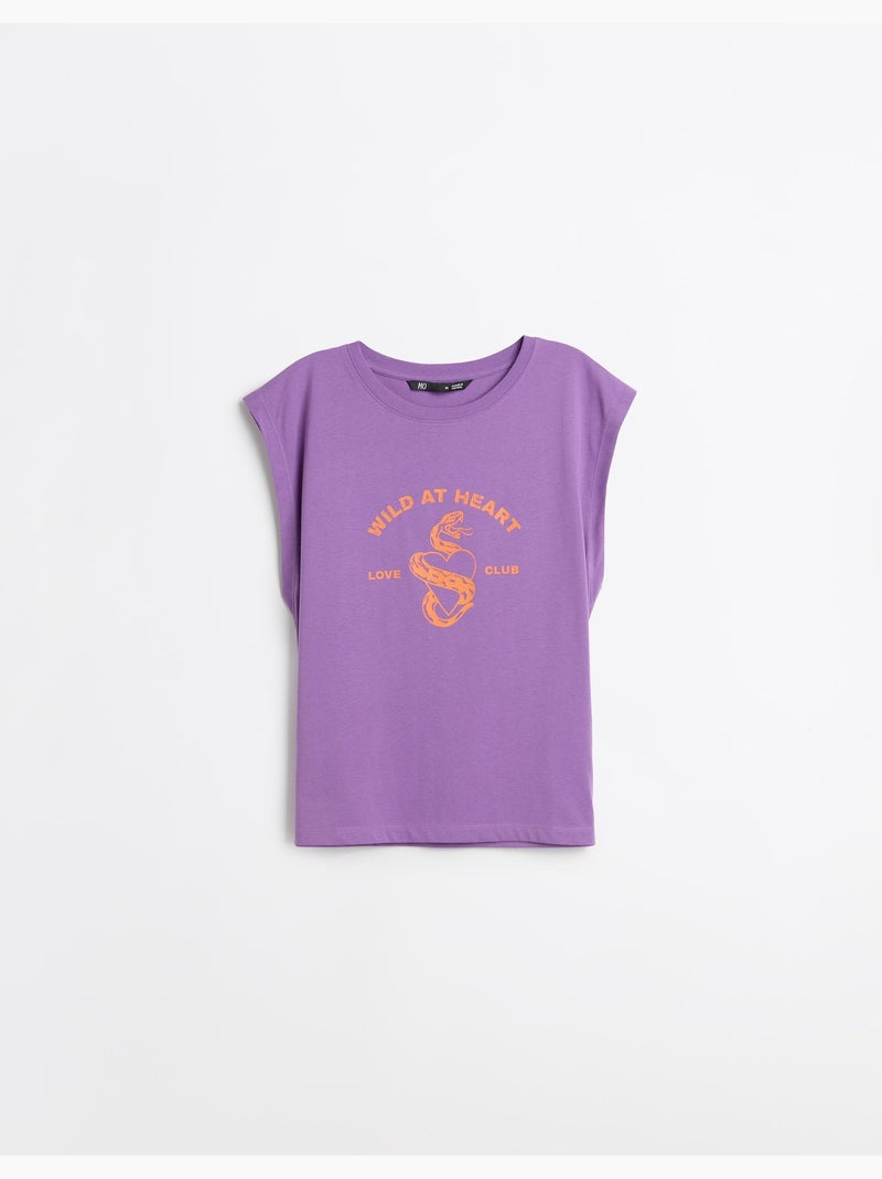 Camiseta estampada, MO Fashion Violeta - Kiabi