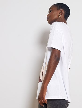 Camiseta estampada 'mujer cinta wax' - Kiabi