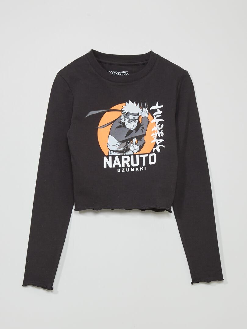 Camiseta estampada 'Naruto' Negro - Kiabi