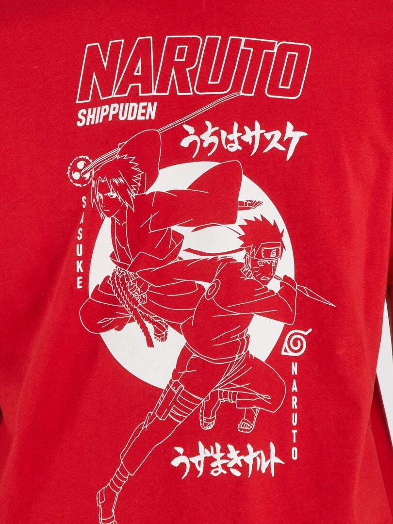 Camiseta estampada 'Naruto' ROJO - Kiabi