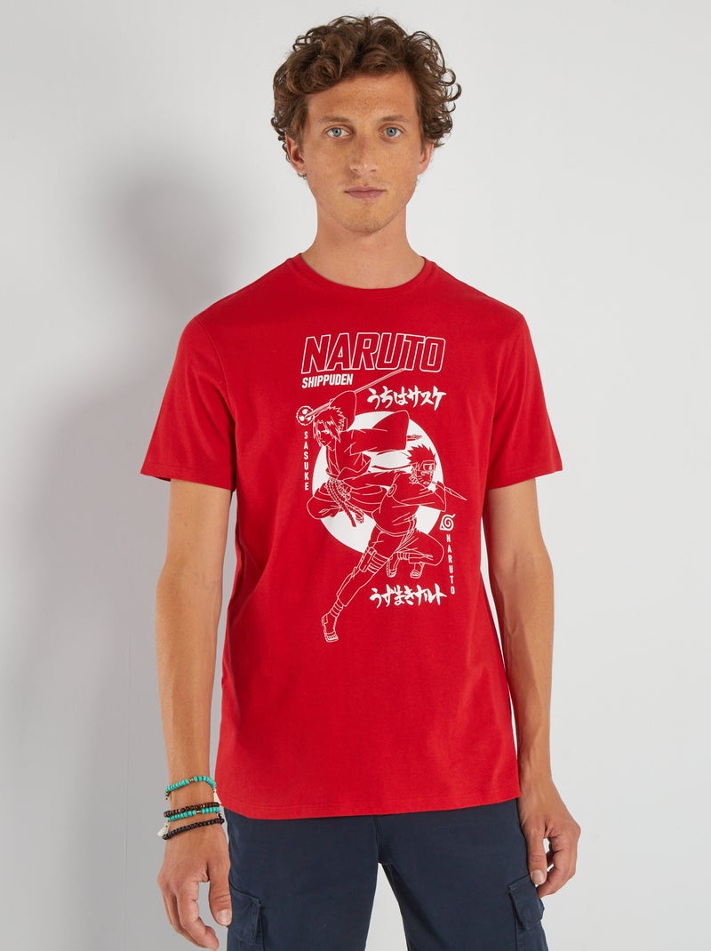 Camiseta estampada 'Naruto' ROJO - Kiabi