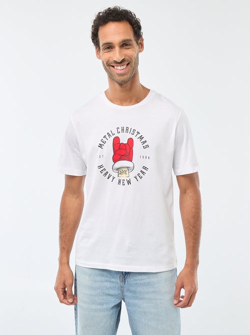 Camiseta estampada 'Navidad' - Kiabi