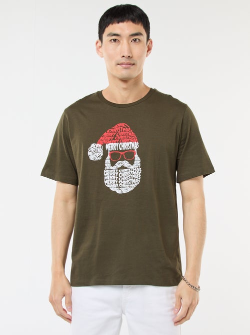 Camiseta estampada 'Navidad' - Kiabi
