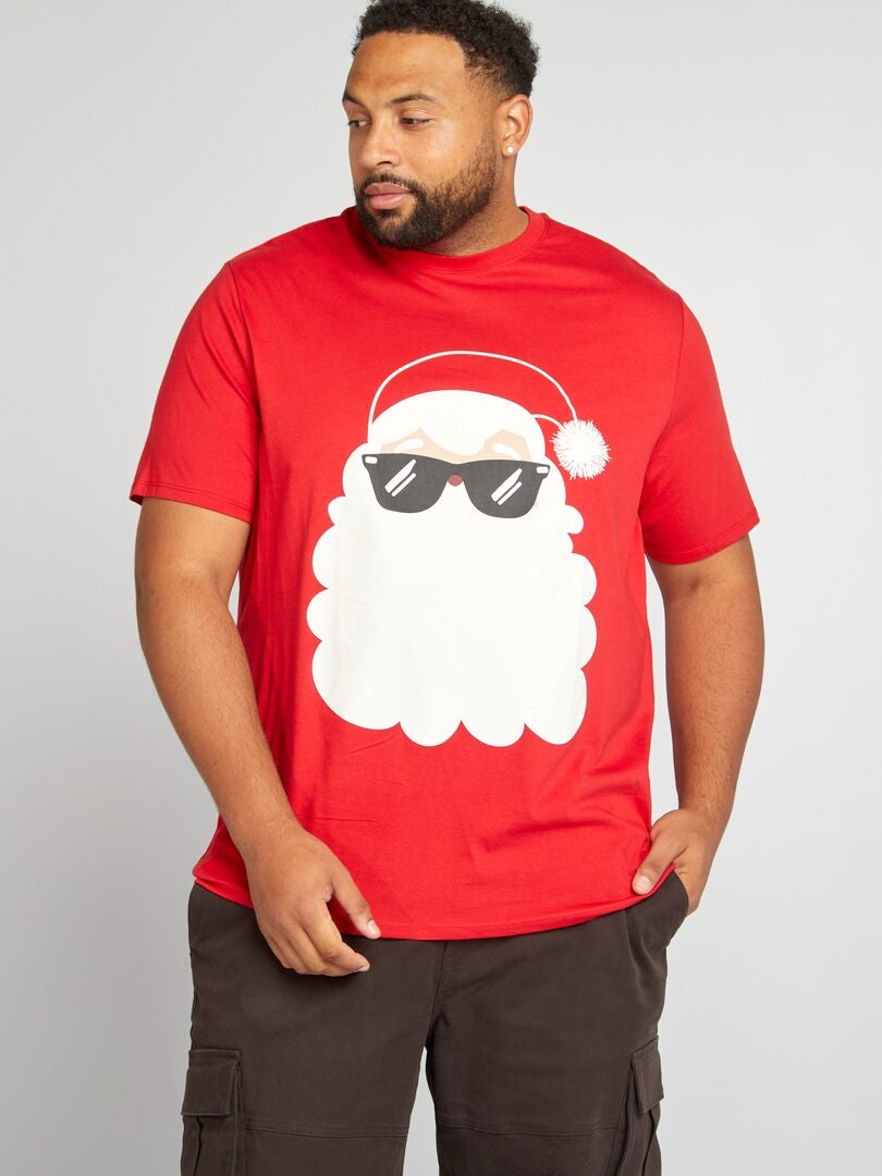 Camiseta estampada 'Navidad' ROJO - Kiabi