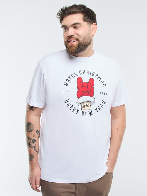 Camiseta estampada navideña 'Produkt' - Kiabi