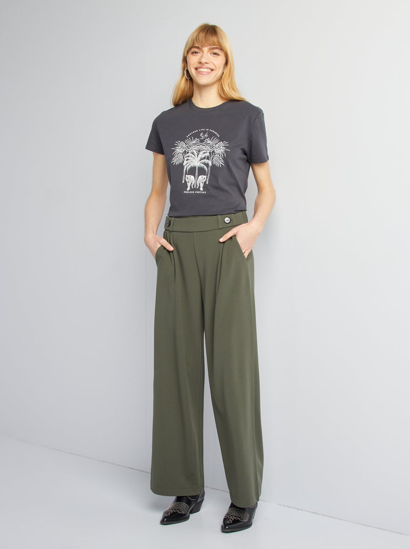 Camiseta estampada NEGRO - Kiabi