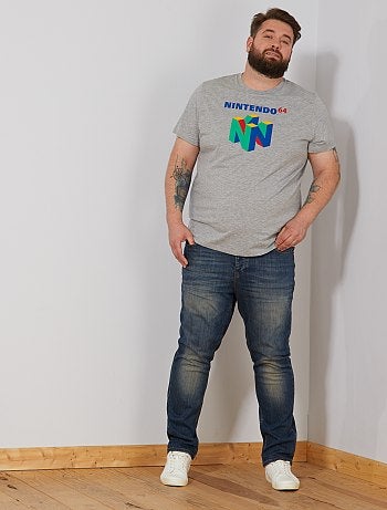 Tallas grandes hombre - Camiseta estampada 'Nintendo 64' - Kiabi