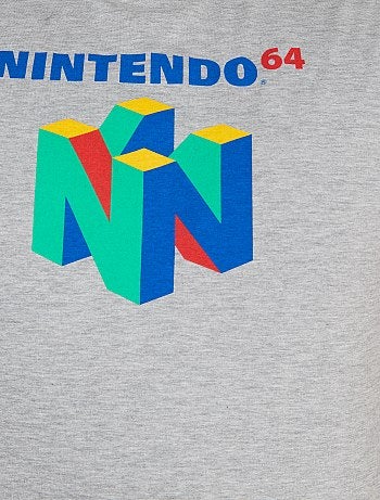 Tallas grandes hombre - Camiseta estampada 'Nintendo 64' - Kiabi
