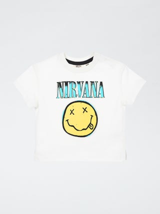 Camiseta estampada 'Nirvana'