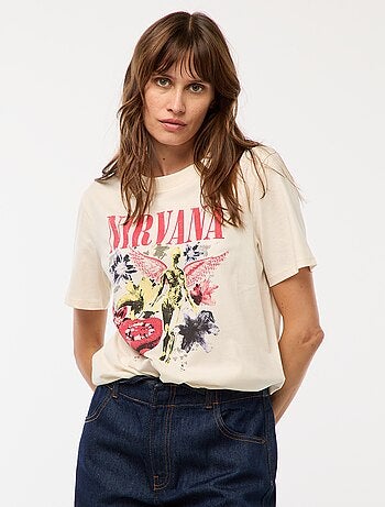 Camiseta estampada 'Nirvana'