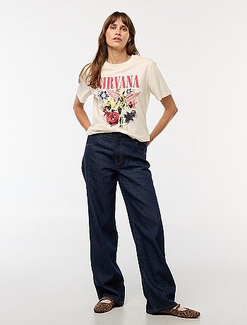 Camiseta estampada 'Nirvana'