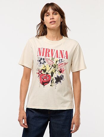 Camiseta estampada 'Nirvana'