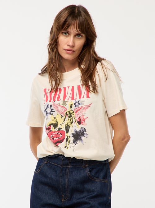 Camiseta estampada 'Nirvana' - Kiabi