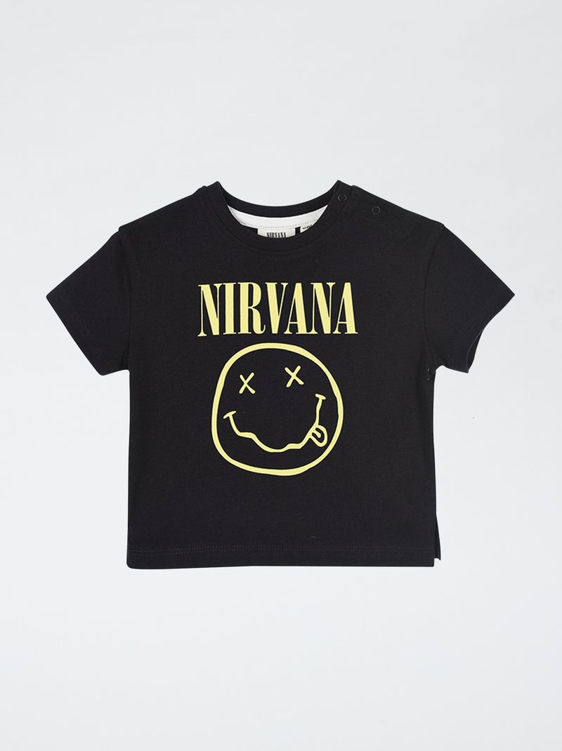 Camiseta estampada 'Nirvana' GRIS - Kiabi