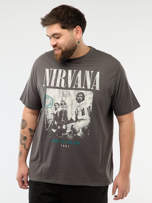 Camiseta estampada 'Nirvana' - Kiabi