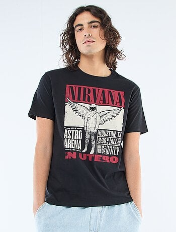 Camiseta estampada 'Nirvana'