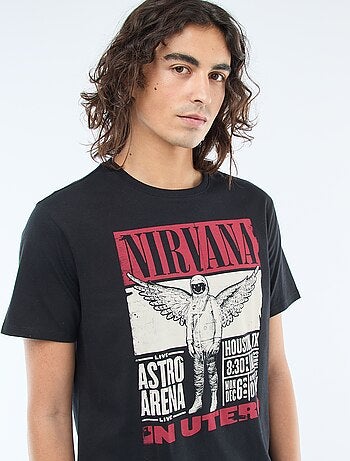 Camiseta estampada 'Nirvana'