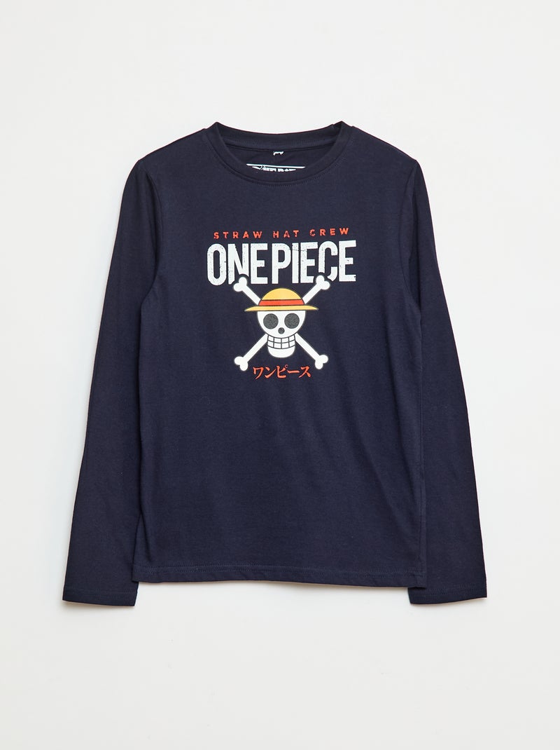 Camiseta estampada 'One Piece' Azul - Kiabi