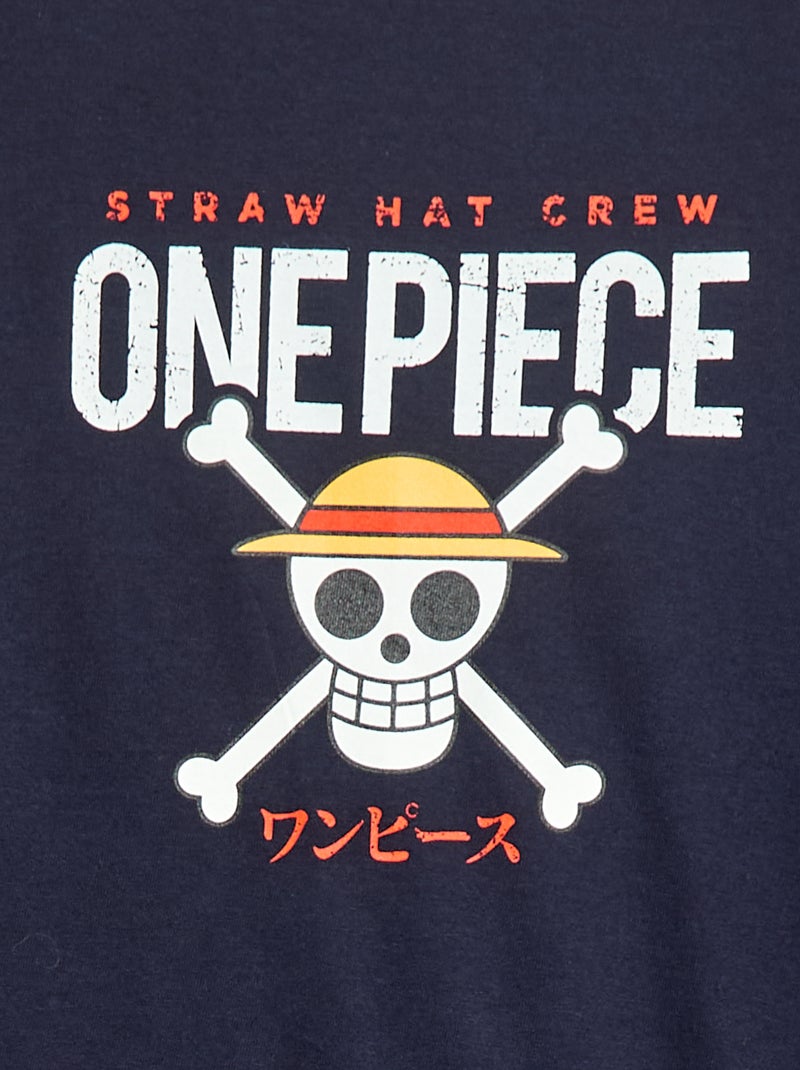 Camiseta estampada 'One Piece' Azul - Kiabi