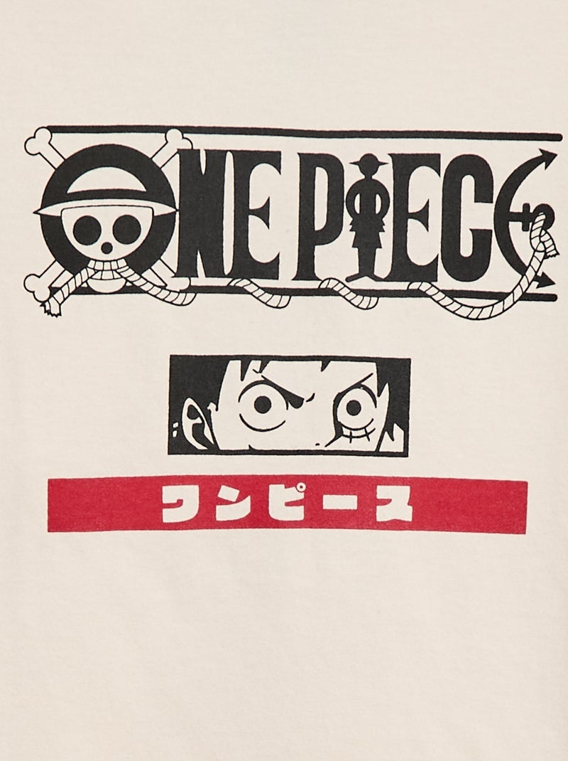 Camiseta estampada 'One Piece' Blanco - Kiabi