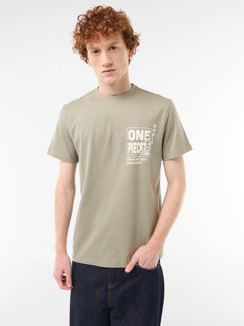 Camiseta estampada 'One Piece' de algodón - Kiabi