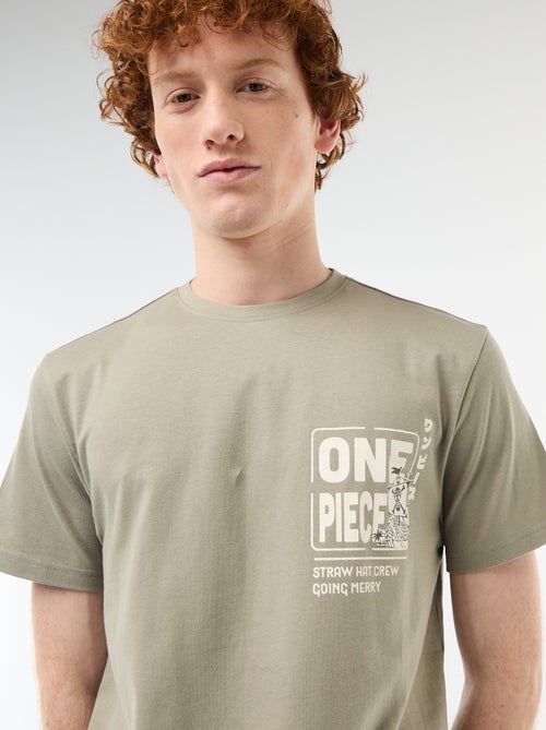 Camiseta estampada 'One Piece' de algodón - Kiabi