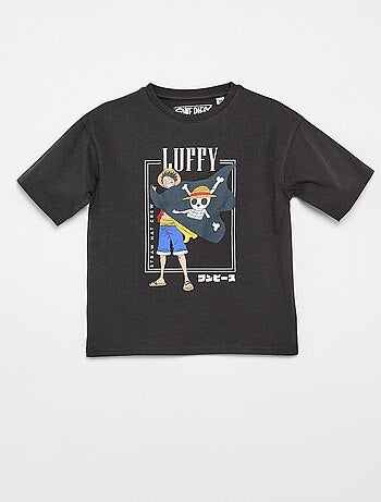 Camiseta estampada 'One piece' de manga corta en algodón