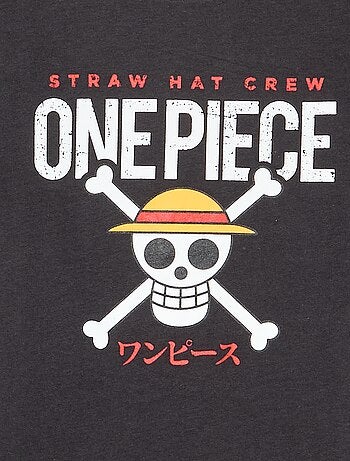 Camiseta estampada 'One piece' de manga corta en algodón