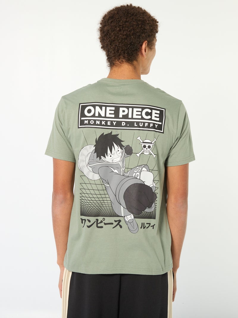 Camiseta estampada 'One piece' Verde - Kiabi