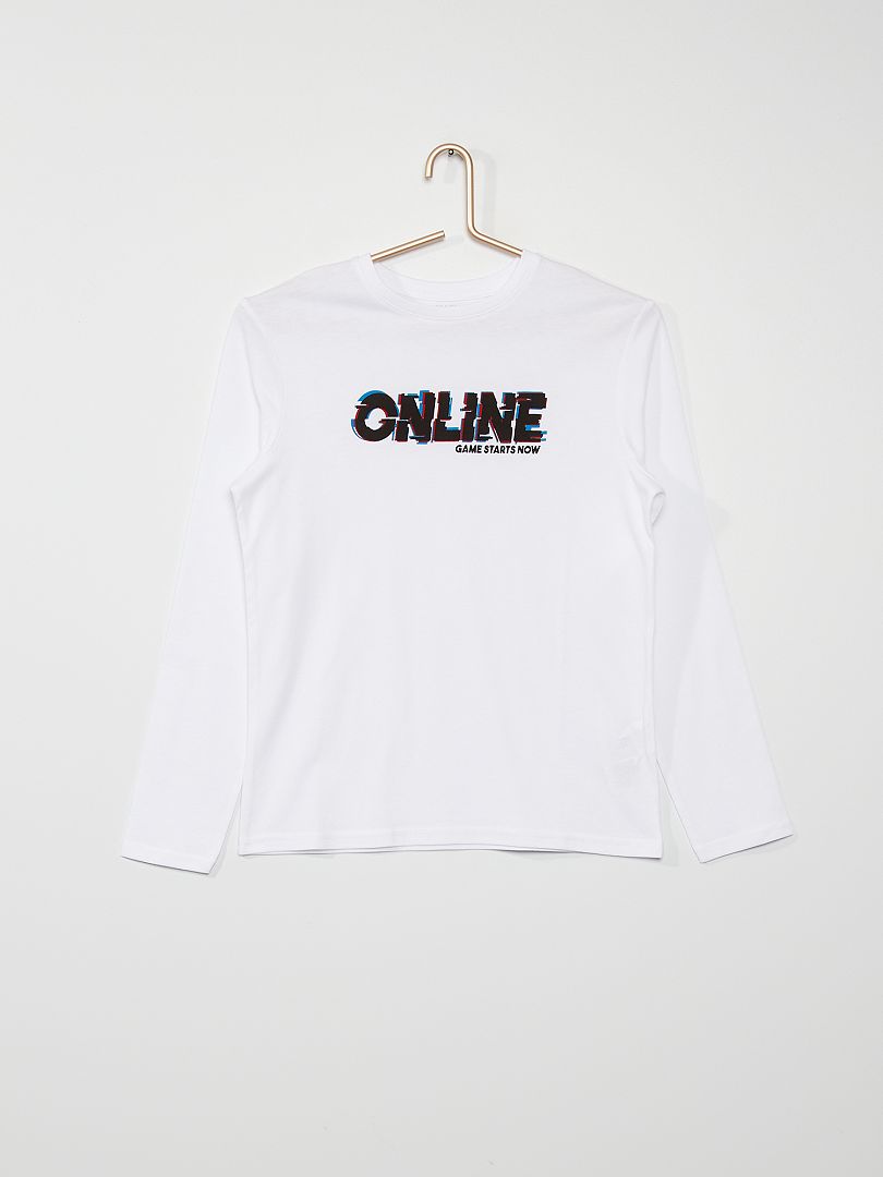Camiseta estampada 'online' BLANCO - Kiabi
