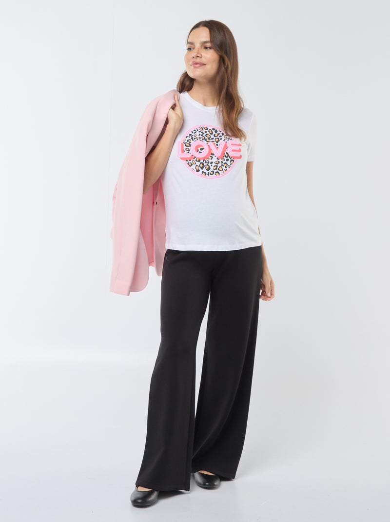Camiseta estampada 'Only maternity' BLANCO - Kiabi