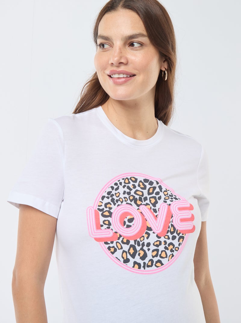 Camiseta estampada 'Only maternity' BLANCO - Kiabi