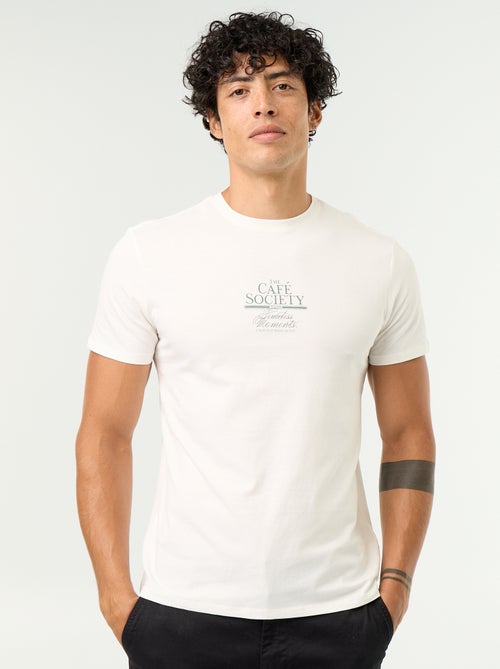 Camiseta estampada original de manga corta - Kiabi Camiseta estampada original de manga corta - Kiabi